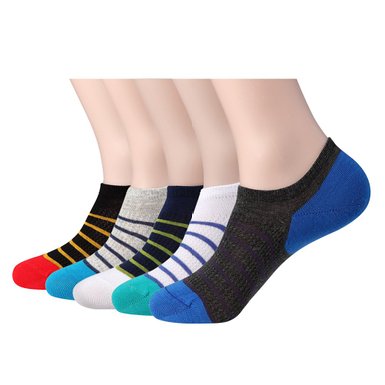 Mens Socks,Cotton Low Cut Ankle Socks - No Show Socks for Men, 5 Pairs