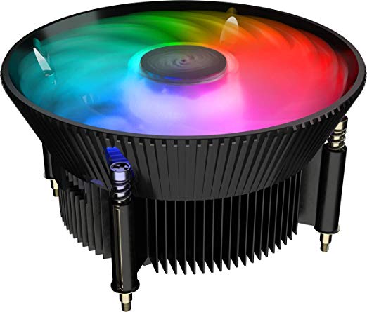 Cooler Master A71C Addressable RGB CPU Air Cooler for AMD Ryzen w/Anodized Black Aluminum Fins, Copper Insert Base, MF120 120mm ARGB Fan, AMD Ryzen