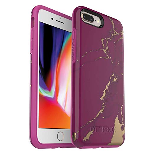 OtterBox Symmetry Series Case for iPhone 8 Plus & iPhone 7 Plus (ONLY) - Purple Marble