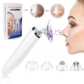 Electric Blackhead Remover Pore Vacuum,COMPATH Facial Pore Cleanser Vacuum Suction Facial Cleanser USB Rechargeable Extractor Tool for Facial Skin Treatment