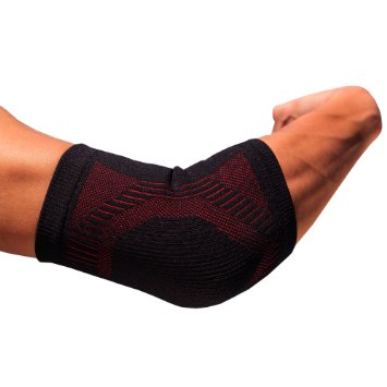 FabuLux- Bamboo Charcoal Sport Atheletic Elbow Compression Sleeve/support/brace -Best Support for Tennis Elbow, Tendinitis, Golfers Elbow, Weightlifting, Arthritis