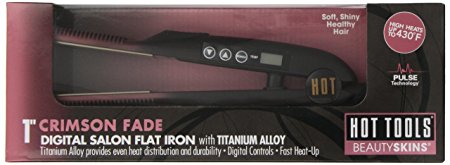 Hot Tools Crimson Fade Flat Iron, 1 Inch