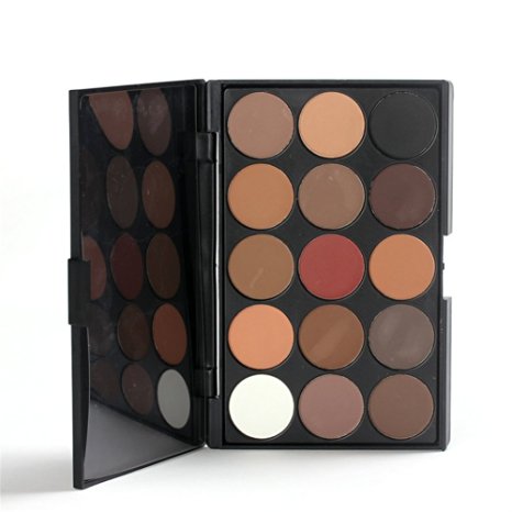 Pure Vie® Professional 15 Colors EyeShadow Palette Makeup Contouring Kit