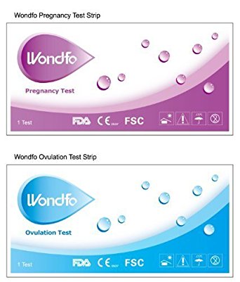 Wondfo Combo Pack 40 (LH) Ovulation Tests   10 (HCG) Pregnancy Test Strips, 2 Combo Packs