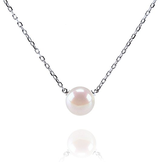 PAVOI Handpicked AAA  Freshwater Cultured Pearl Necklace Pendant - White