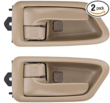 2PCS Interior Door Handle, Front Rear Driver & Passenger Side, Fit for 1997 1998 1999 2000 2001 Toyota Camry Beige/Tan