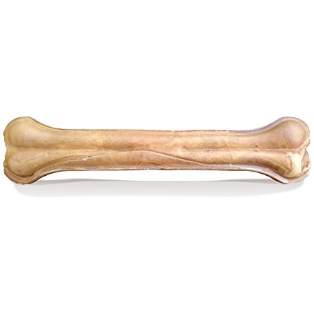 Raw Paws Pet Premium Compressed Rawhide Bones for Dogs - Packed in the USA, 100% All-Natural, Odor Free, Long-Lasting Chews