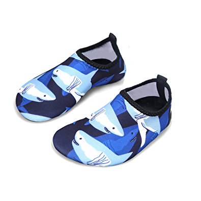 DKRUCAK Kids Swim Water Shoes Baby Boys Girls Toddler Quick-Dry Barefoot Aqua Socks Shoes for Beach Pool Surfing Walking