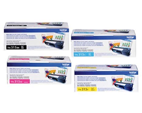 Brother TN-315 Toner Cartridge (Black,Cyan,Magenta,Yellow, 4-Pack)