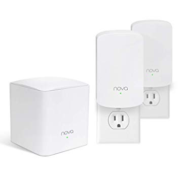 Tenda Nova Whole Home Mesh WiFi System - Replaces Gigabit AC WiFi Router and Extenders, Dual Band, Works with Amazon Alexa, Built for Smart Home, Up to 3, 500 Sq. ft. Coverage (MW5 3-PK).