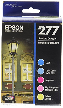 Epson T277920 Epson Claria Photo HD 277 Standard-capacity Color Multi-pack - Cyan, Magenta, Yellow, Light Cyan, Light Magenta (T277920) Ink