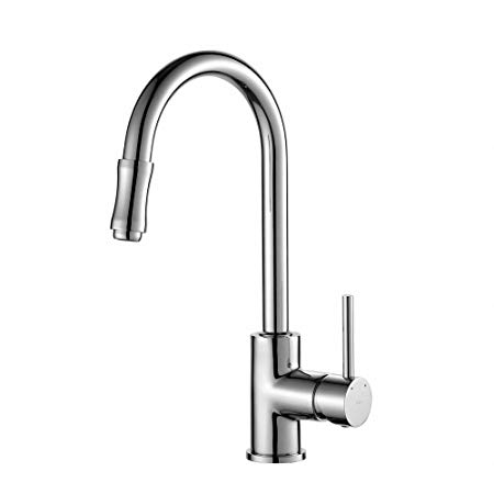 Kraus KPF-1622CH Single Lever Pull Down Kitchen Faucet Chrome