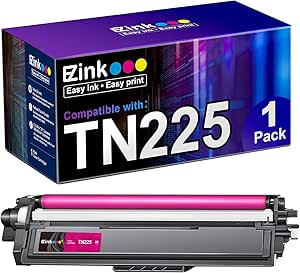 E-Z Ink (TM Compatible Toner Cartridge Replacement for Brother TN225 Magenta to Use with MFC-9130CW HL-3170CDW HL-3140CW HL-3180CDW MFC-9330CDW MFC-9340CDW HL-3180CDW DCP-9020CDN (Magenta, 1 Pack)