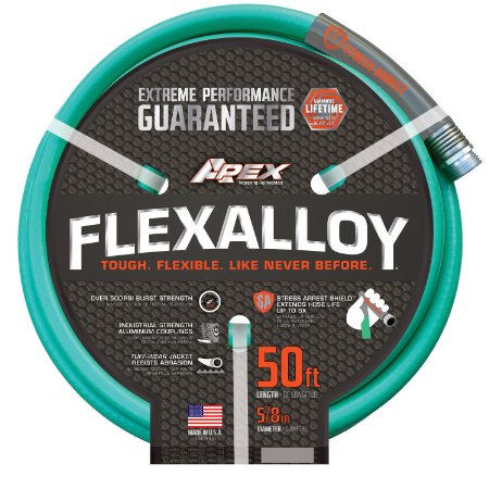 Apex 8550-50' Flex Alloy Garden Hose, 5/8" by 50'