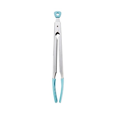 KitchenAid Silicone Tipped Tongs, Aqua Sky