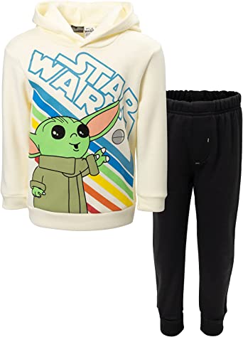 STAR WARS The Child Pullover Hoodie and Pants Outfit Set Infant to Big Kid