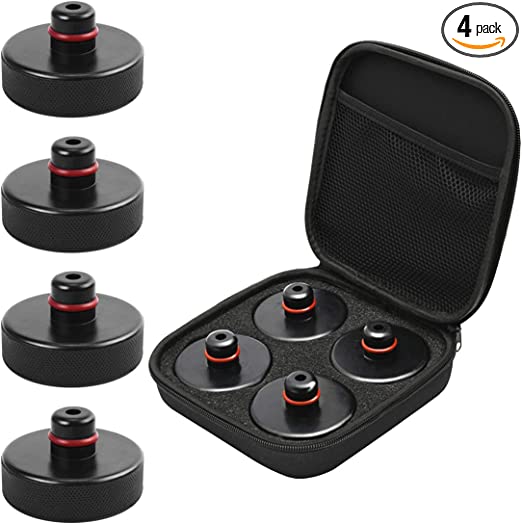 DEDC Tesla Jack Pad Set of 4 with Storage Case, Lift Pucks for Model 3/Y/S/X - Premium Tesla Accessories