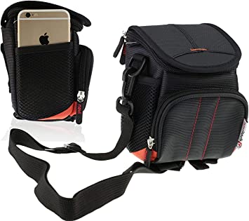Navitech Black Digital DSLR Compact Camera Case Bag Cover Compatible with The Sony RX10 IV (Includes Belt and Shoulder Strap)