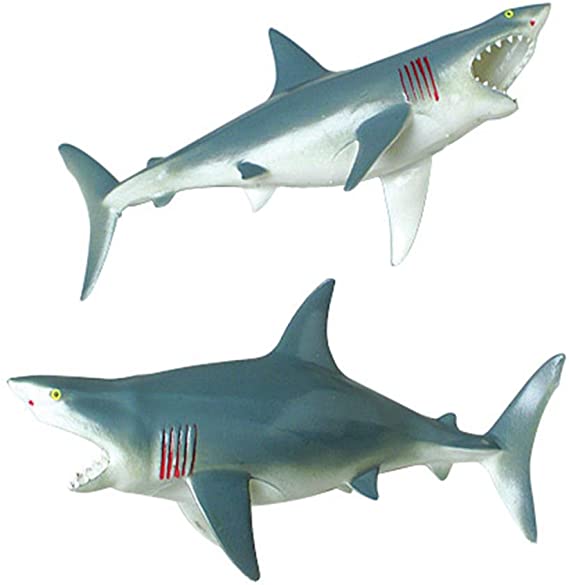 U.S. Toy Great White Shark Squeaky Bath Tub Toy