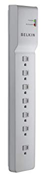 Belkin 7-Outlet Commercial Power Strip Surge Protector with 6-Foot Power Cord, 750 Joules (BE107000-06-CM)