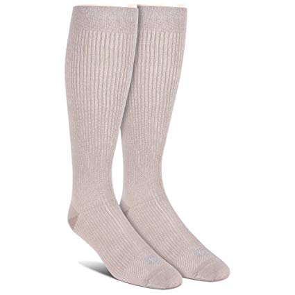 Doctor's Choice Men's Graduated Compression, 8-15 mmhg, Over the Calf, 2 Pack Socks, Shoe Size 6-12.5