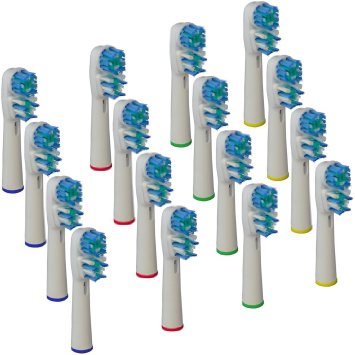 16 Oral-b Dual Clean Replacement Toothbrush Heads GENERIC NEUTRAL Braun Oral-b Compatible Electric Replacement Toothbrush Heads (4 Packs)