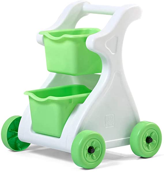 Step2 Modern Mart Shopping Cart | Kids Pretend Play Grocery Cart | Removable Baskets