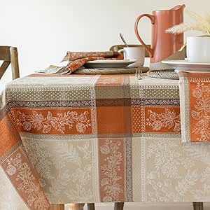 Benson Mills Heirloom Harvest Yarn Dyed Jacquard Fabric Table Cloth, Fall, Harvest and Thanksgiving Tablecloth (60" X 84" Rectangular, Heirloom Harvest)