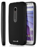 Moto G 3rd Gen Case - Fosmon HYBO-SNAP Detachable Hybrid TPU  PC Case with Built-In Screen Protector for Motorola Moto G 3rd Gen 2015 - BlackBlack