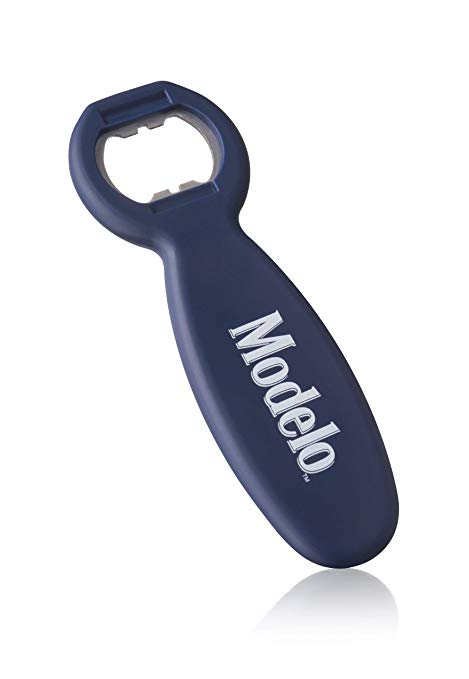 Vacu Vin 68650606-MOO Soft Touch Bottle Opener Modelo Beer Accessory, One Size, Blue