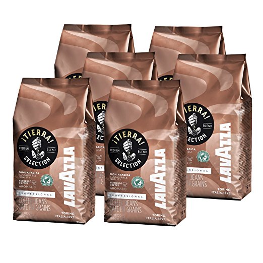 Lavazza Tierra Coffee Beans (6 x 1kg)