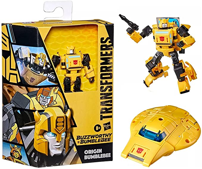 Transformers Buzzworthy Bumblebee War for Cybertron Deluxe Origin Bumblebee