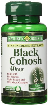 Nature's Bounty Black Cohosh, 40mg, Standardized Extract, 90 Softgels