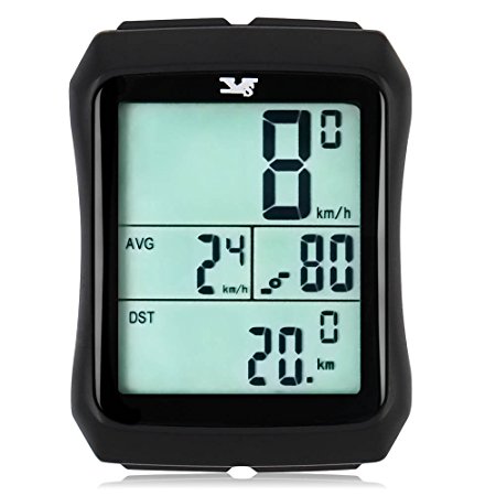 Bike Computer Speedometer with Cadence Sensor & Speed Sensor-Wireless Waterproof Bicycle Odometer - Bike Sensors for Pedal Cadence Speed Training