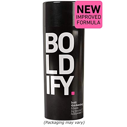 BOLDIFY Hair Fibers for Thinning Hair - 100% Undetectable Natural Formula - Completely Conceals Hair Loss in 15 Seconds - 25 Grams (Dark Brown)