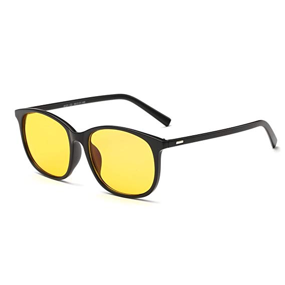 Cyxus Blue Light Filter Computer Glasses Blocking UV Reading Eyewear Unisex [Anti Eye Strain] Minimize Headaches (Yellow Lens Black Frame)