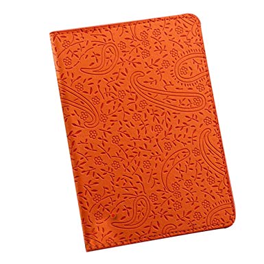 Shineweb Classic Floral Passport Holder PU Leather Travel Cover Case