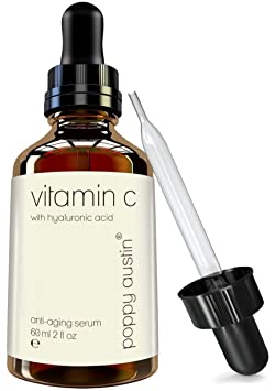 Vitamin C Serum for Face - Vegan Certified, Cruelty-Free, Organic & Eco Friendly - with Hyaluronic Acid, Jojoba Oil & Vitamin E - Double Sized 2 oz Bottle