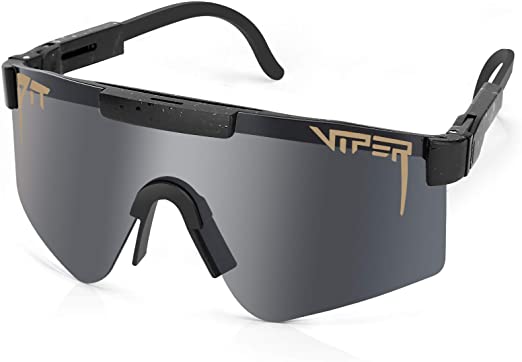 SOMAN PitViper Sports Sunglasses, Polarized Sunglass for Cycling Baseball Running Driving Fishing Golf Skiing