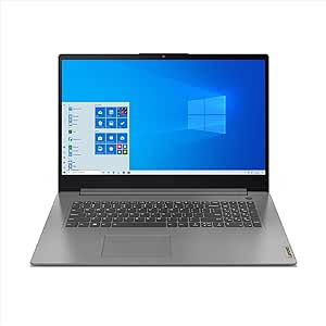 Lenovo IdeaPad 3 17ALC6 - Ordinateur Portable 17.3'' HD  (AMD Ryzen 7 5700U, RAM 12Go, SSD 512Go, AMD Radeon Graphics, Windows 11 Home) Clavier AZERTY Français - Gris