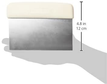 Dexter-Russell - Sani-Safe 6" x 3" White Dough Cutter/Scraper with Polypropylene Handle, Set of 2