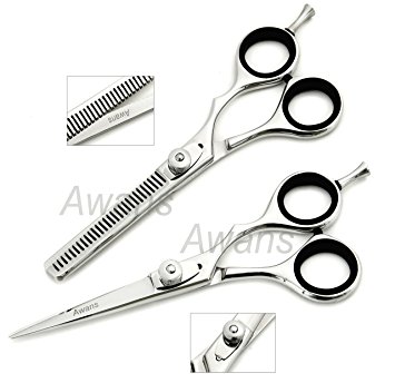 Pro Hairdressing Barber Salon Scissors, Thinning Scissors Set 5.5"   Free Case