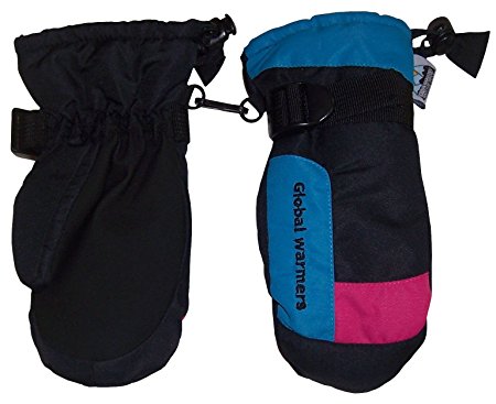 N'Ice Caps Adults Solid and Colourblocked Waterproof Puffy Ski Mittens