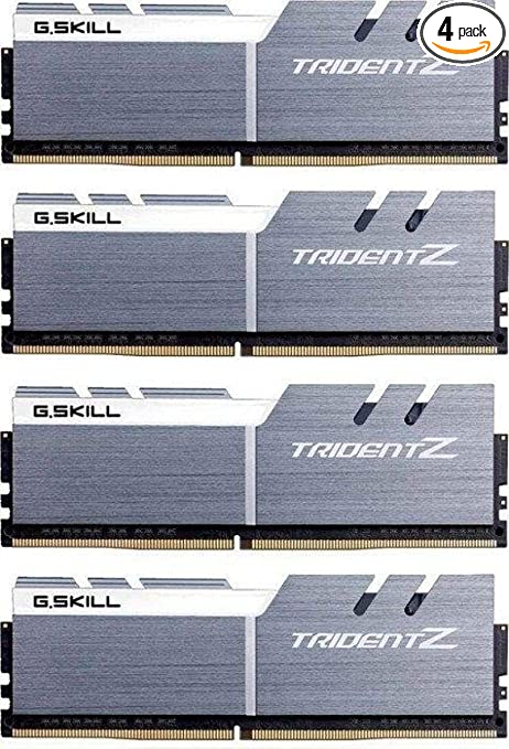 G.SKILL 64GB (4 x 16GB) TridentZ Series DDR4 PC4-28800 3600 MHz 288-Pin Intel Z370 / X299 Desktop Memory Model F4-3600C17Q-64GTZSW