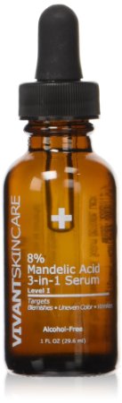 Vivant Skin Care 8% Mandelic Acid 3-in-1 Serum, 1 Ounce