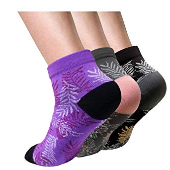 Running Compression Ankle Sock Plantar Fasciitis Athletic Socks Arch Support Women Men - 8-15 mmhg