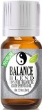 Balance Essential Oil Blend 100 Pure Best Therapeutic Grade - 10ml - Comparable to Young Living Valor and Doterra Balance - Ho Wood Frankincense Lemon Camphor German Chamomile Ravensara