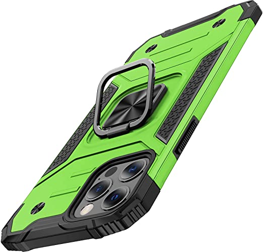 AEDILYS Designed for iPhone 12 Pro max Case，（2020） [ Military Grade ] [ Ultra Slim ] Add Camera Protection 17ft. Drop Tested Protective Case [ Kickstand ] 6.7 Inch -Green