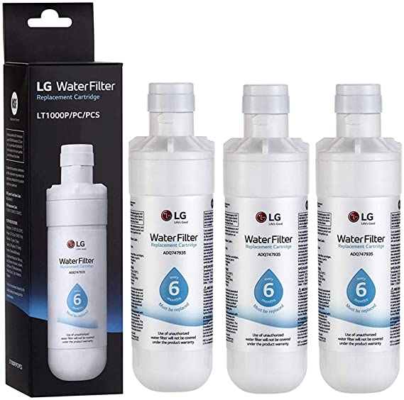 LT1000P Refrigerator Water Filter Replacement for LG LT1000P, LT1000PC, LT-1000PC MDJ64844601(3-Pack)