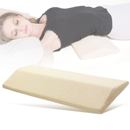 Long Sleeping Pillow for Back Pain,Multifunctional Memory Foam Lumbar Support Cushion for Hip,Sciatic Nerve Pain Relief